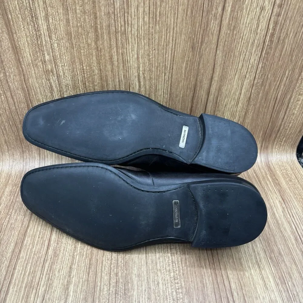 Magnanni Dominguez Slip-On Black Leather 13‎ D Style#12655  Shoes